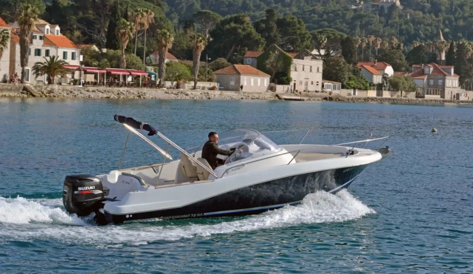 Rent a 7.5m Motor Boat Jeanneau Cap Camarat 755 in Novi Vinodolski