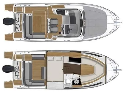 Explore La Savina on a 9m Rental Jeanneau Cap Camarat 9.0