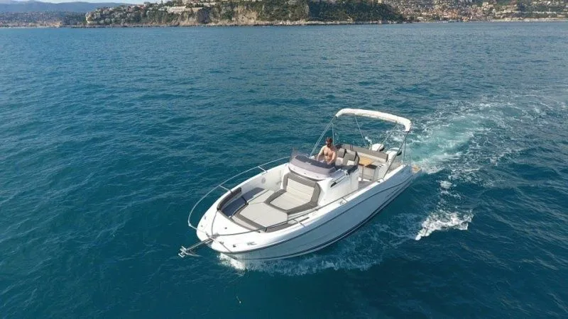 Explore Beaulieu-sur-Mer on a 9m Rental Jeanneau Cap Camarat 9.0