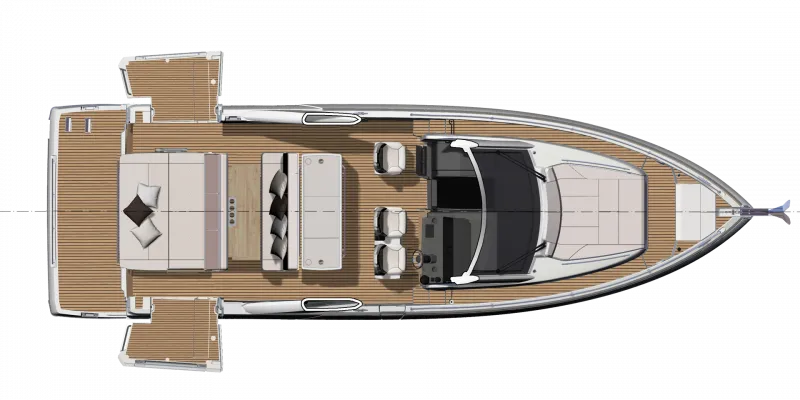 Rent a 13m Motor Boat Jeanneau DB 43 in Naples