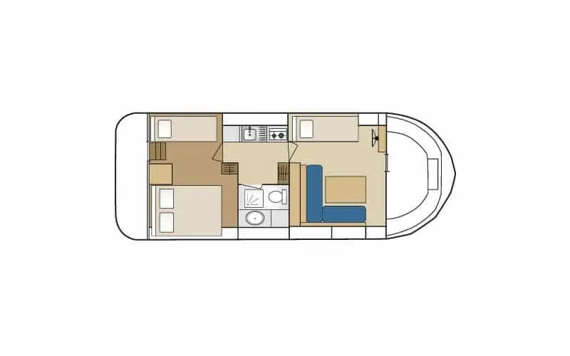 Rent a 9.3m House Boat in Agde