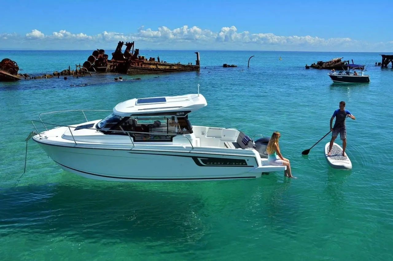 Charter a 7.2m Jeanneau Merry Fisher 695 Motor Boat in Sukosan