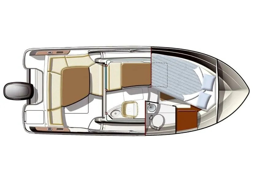 7.15m Saint Malo Motor Boat Jeanneau Merry Fisher 725 Hire