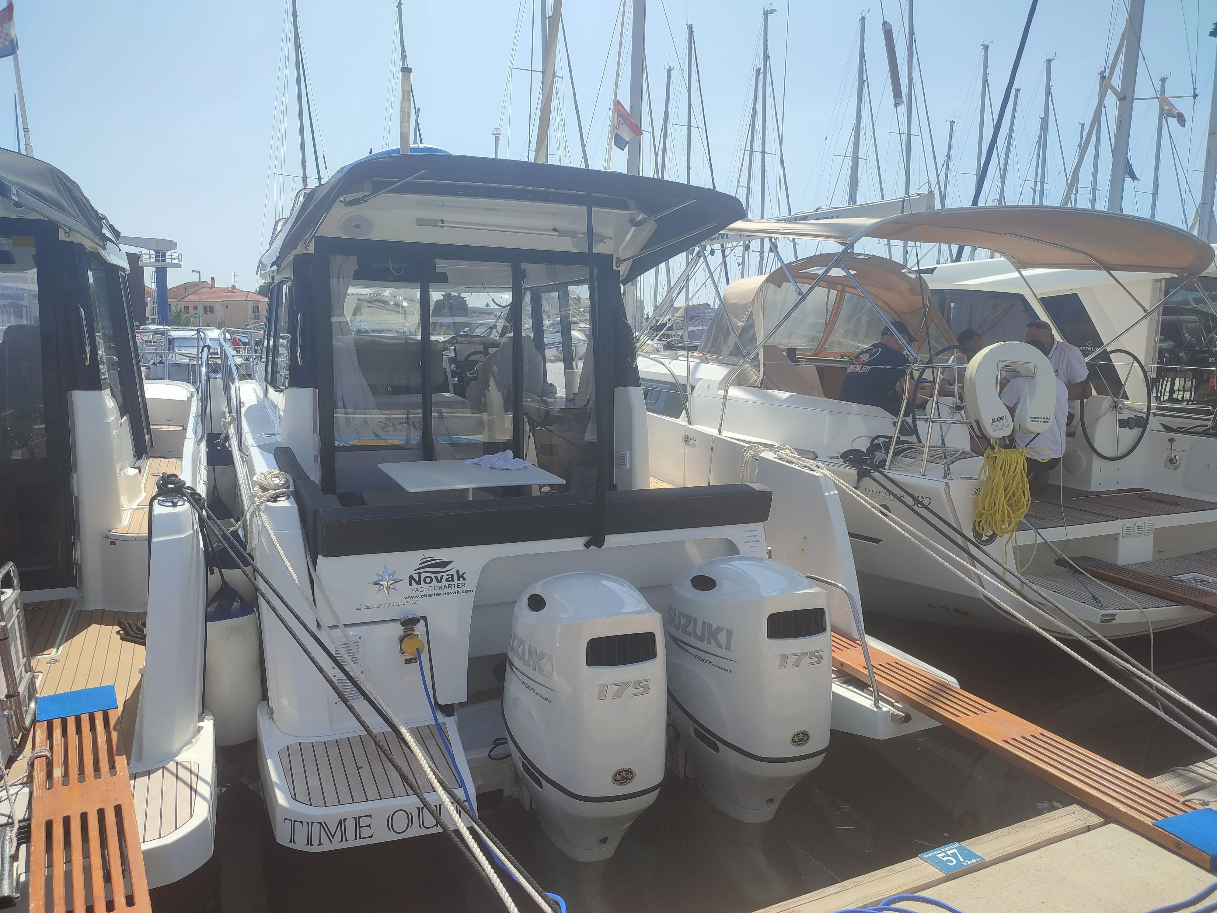 Explore Biograd na Moru on a 8.9m Rental Motor Yacht Jeanneau Merry Fisher 895