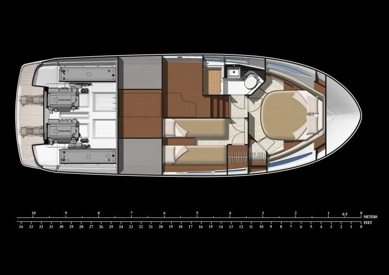 Explore Bugibba on a 11m 2 Cabin Motor Yacht Rental