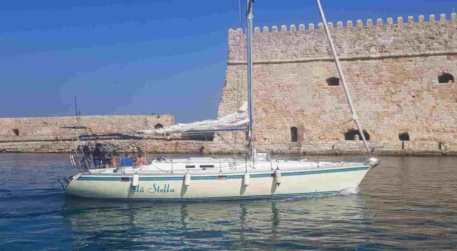 Explore Heraklio Town on a 14m 3 Cabin Sailing Yacht Rental
