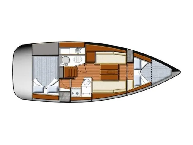 Explore Yerseke on a 8.99m Rental Sailing Yacht Jeanneau Sun Odyssey 30i