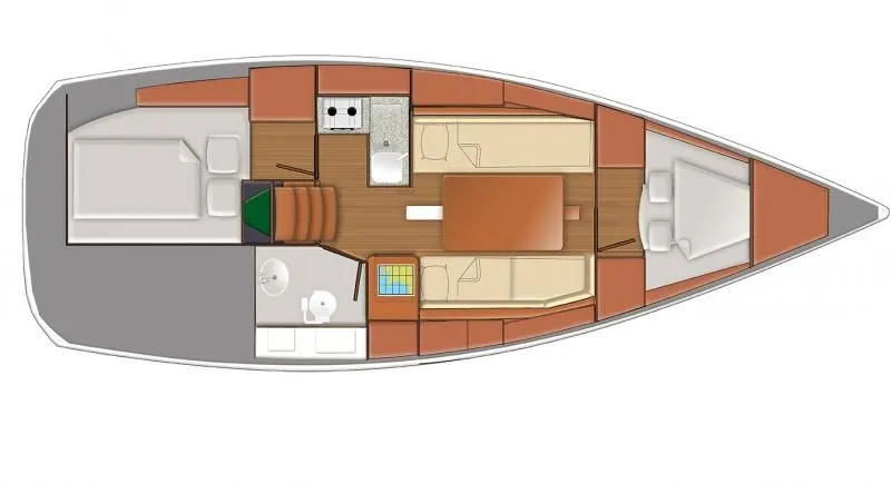 Rent a 9.8m Jeanneau Sun Odyssey 319 Sailing Yacht in Cannigione