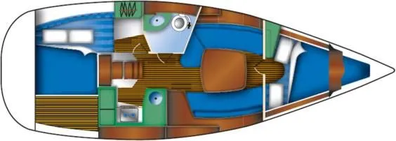 Charter a 9.45m Jeanneau Sun Odyssey 32 Sailing Yacht in Vilanova de Arousa
