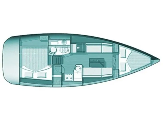 Rent a 9.96m 2 Cabin Sailing Yacht in Loutraki