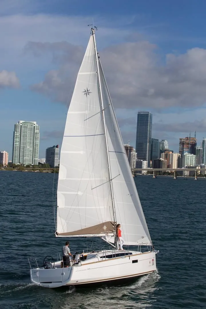 Rent a 10.34m Sailing Yacht Jeanneau Sun Odyssey 349 in La Forêt-Fouesnant