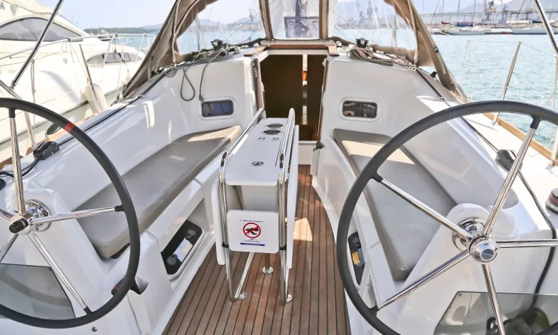 Charter a 9.98m Jeanneau Sun Odyssey 349 Sailing Yacht in Loutraki