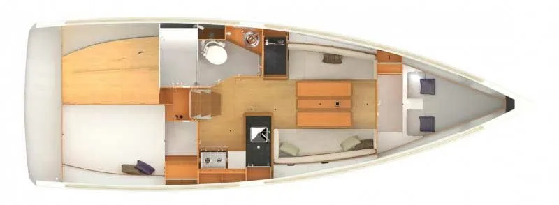Explore Golfo Aranci on a 10.34m Rental Jeanneau Sun Odyssey 349