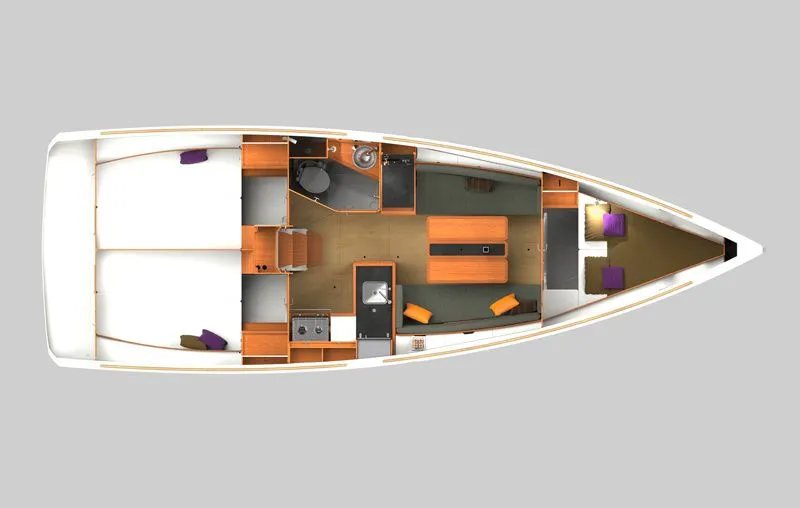 Rent a 10.34m Jeanneau Sun Odyssey 349 in Capo d'Orlando
