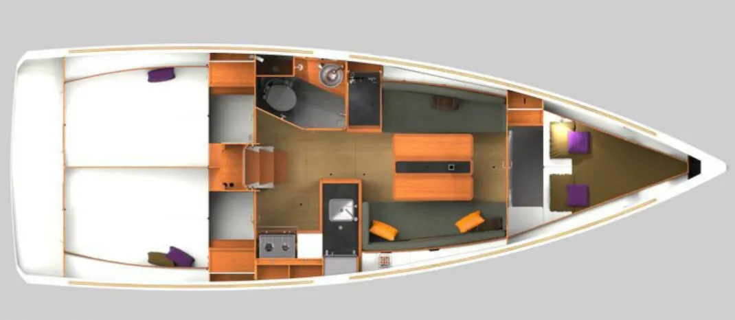 Rent a 10.34m Sailing Yacht Jeanneau Sun Odyssey 349 in Largs