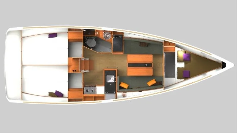 Charter a 10.34m 3 Cabin Sailing Yacht in Vodice