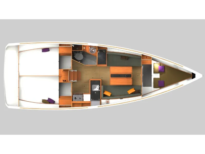 10.34m Rogač 3 Cabin Sailing Yacht Hire