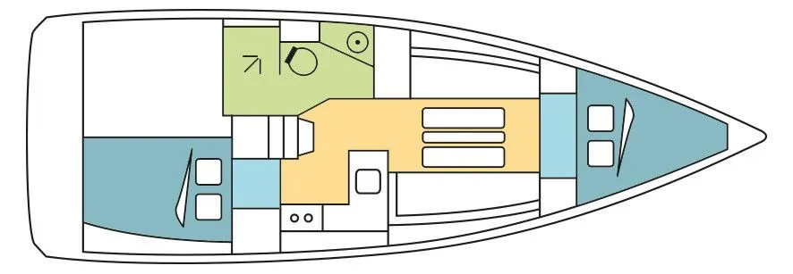 10.34m Parham Town Sailing Yacht Jeanneau Sun Odyssey 349 Hire