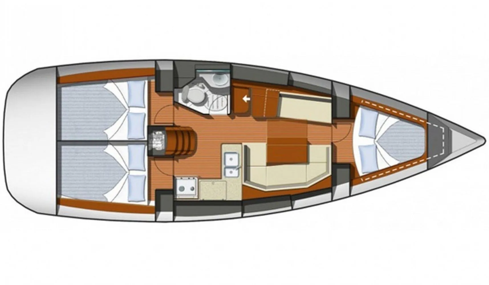 Rent a 10.94m 3 Cabin Sailing Yacht in Punta Ala