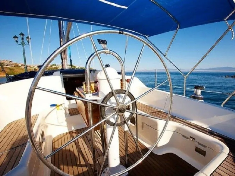 Explore Nea Peramos on a 11m Rental Sailing Yacht Jeanneau Sun Odyssey 36