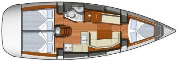 10.94m Corfu Town Sailing Yacht Hire