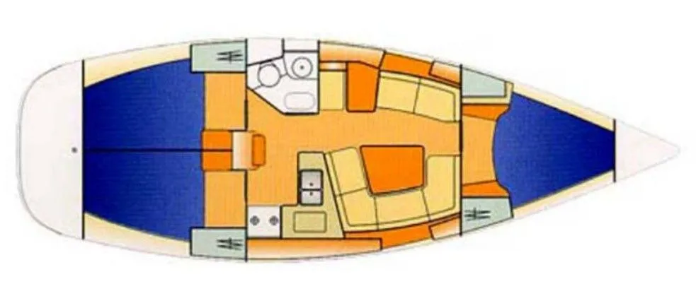 Rent a 11.27m 3 Cabin Sailing Yacht in Turgutreis