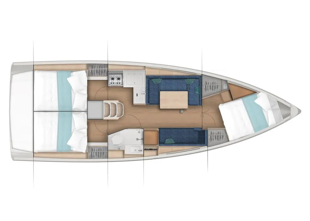 Explore Arzon on a 11.22m Rental Sailing Yacht Jeanneau Sun Odyssey 380