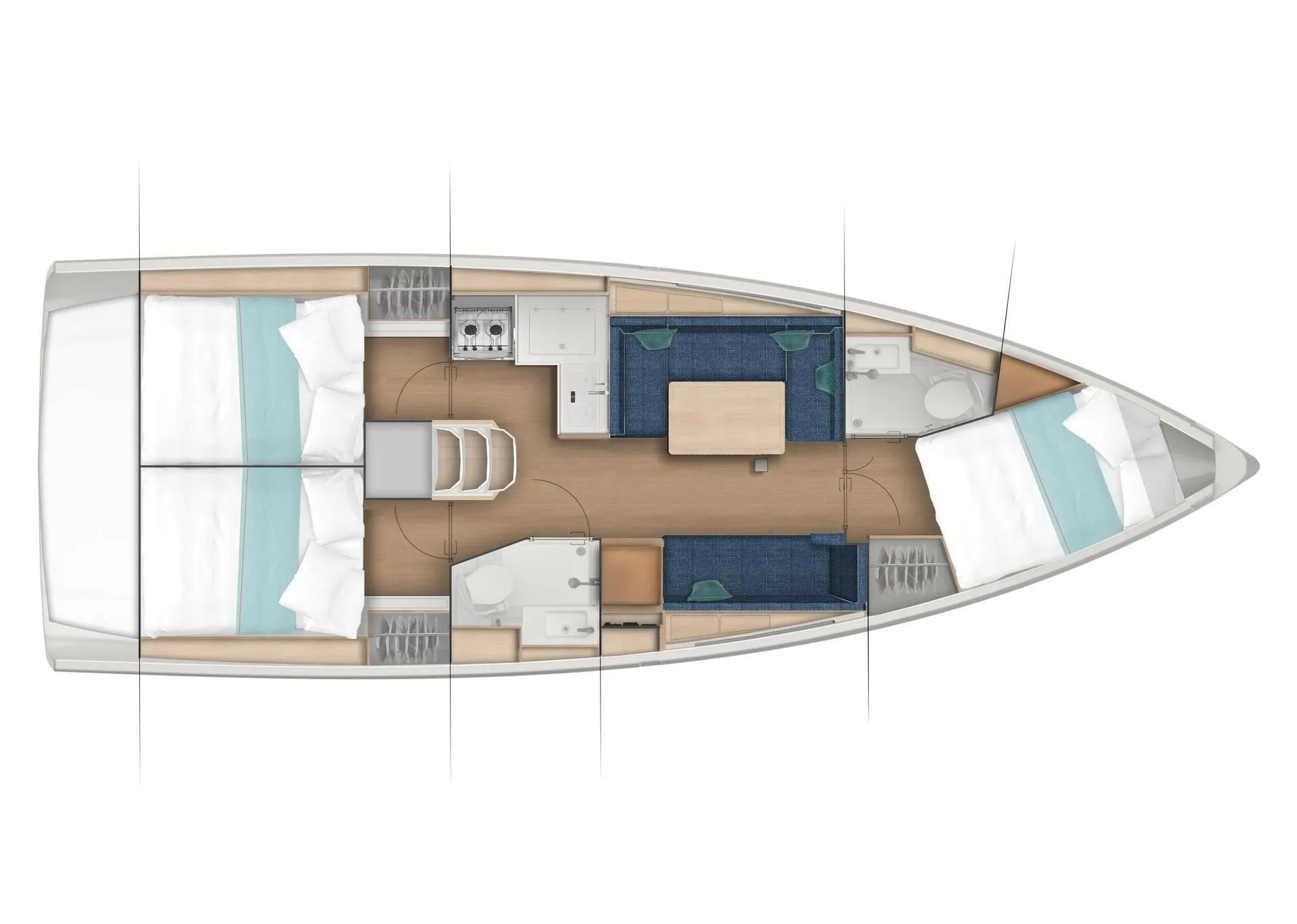 11.22m Palamos Jeanneau Sun Odyssey 380 Sailing Yacht Hire