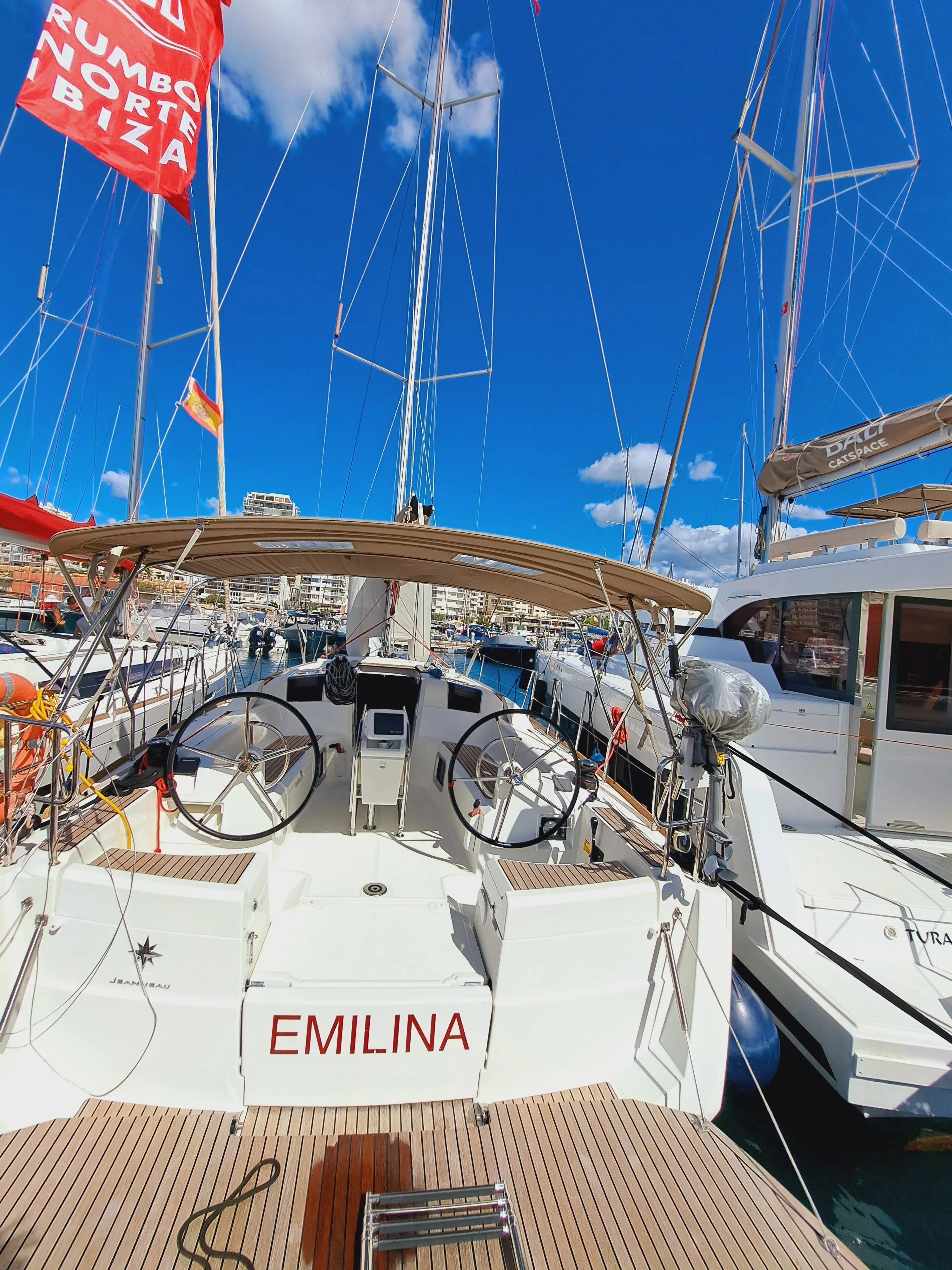 Explore Sant Antoni de Portmany on a 11.75m Rental Sailing Yacht