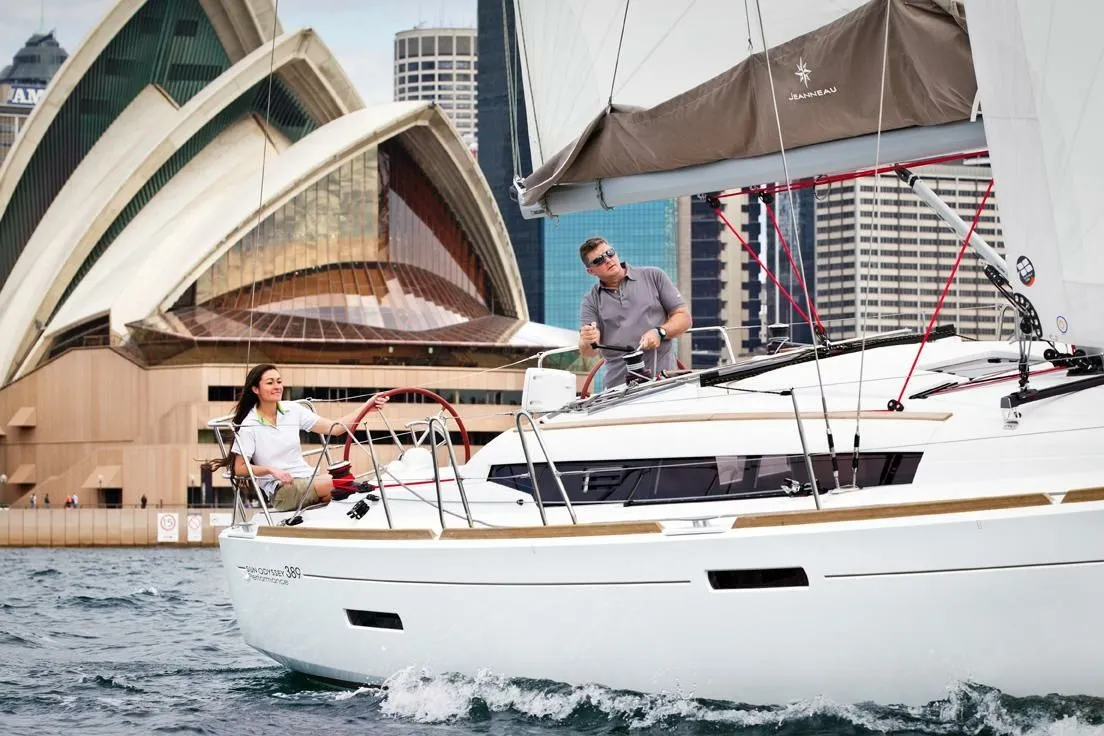 Rent a 10.69m Sailing Yacht Jeanneau Sun Odyssey 389 in Hyeres