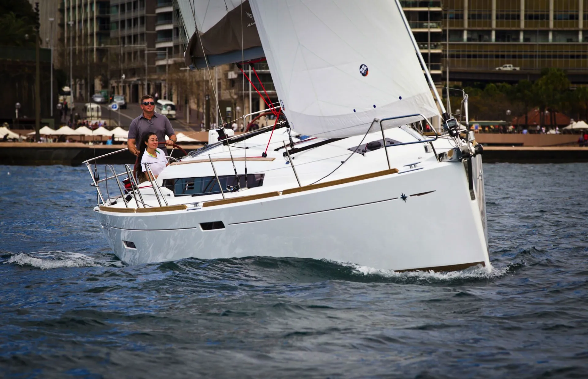Rent a 10.69m Sailing Yacht Jeanneau Sun Odyssey 389 in Hyeres
