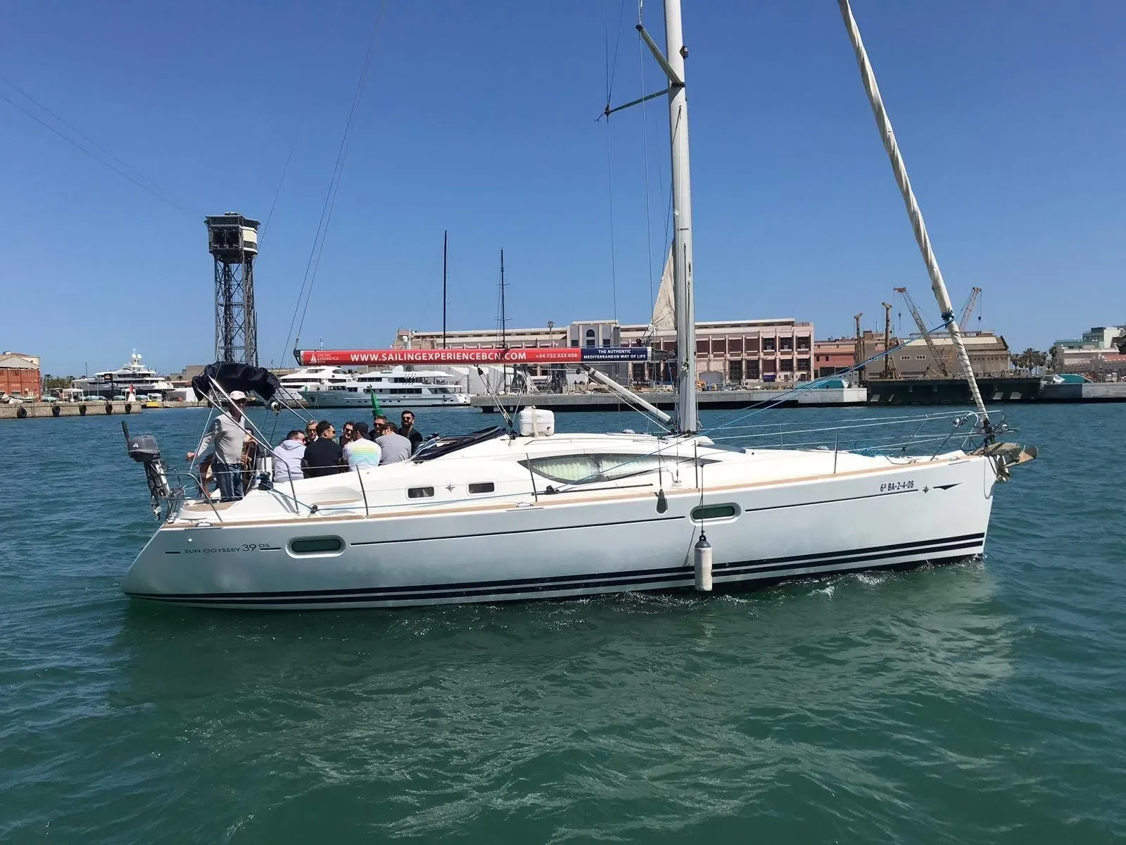 Rent a 11.86m Sailing Yacht Jeanneau Sun Odyssey 39 in Barcelona