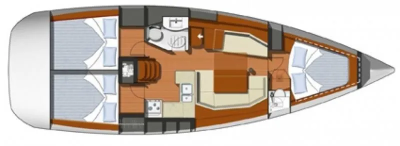 Explore Ribishi on a 11.86m Rental Sailing Yacht Jeanneau Sun Odyssey 39i