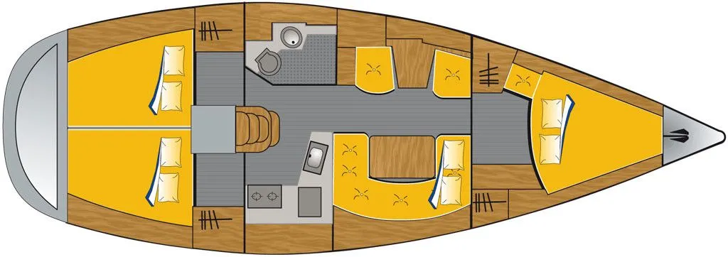 Rent a 12.2m Jeanneau Sun Odyssey 40 Sailing Yacht in Barth