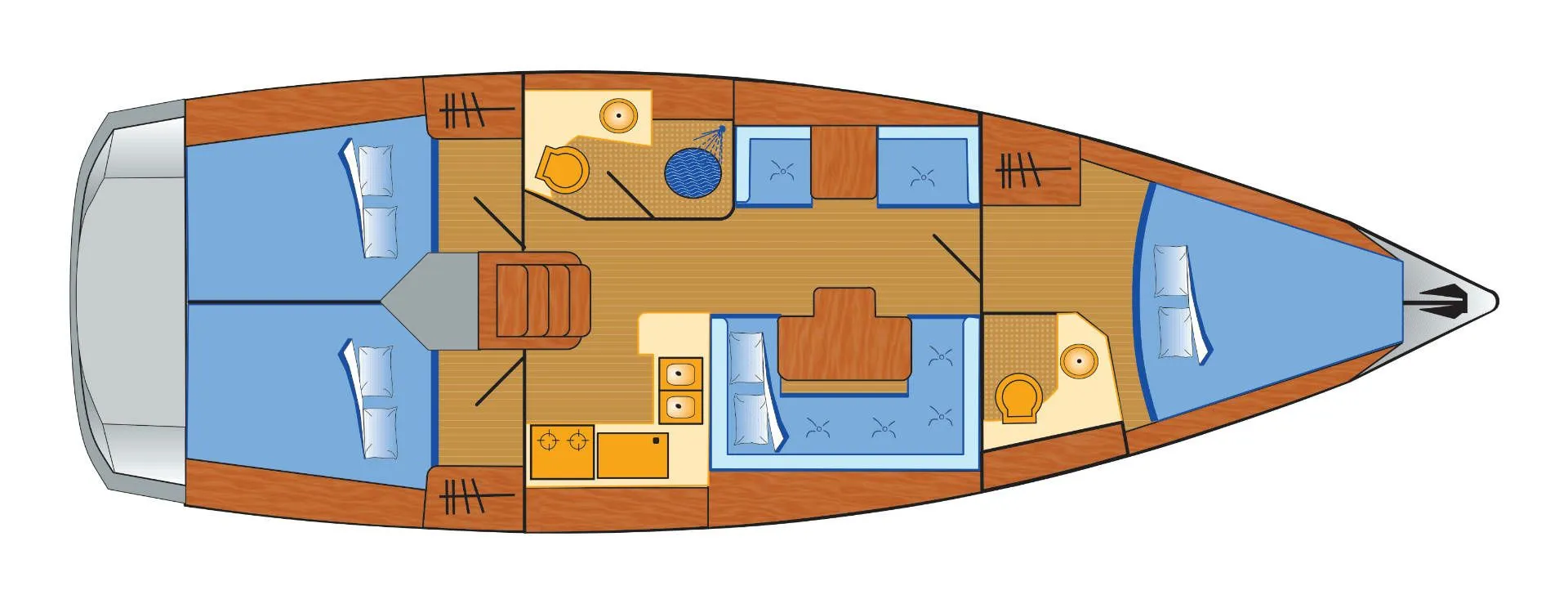 Rent a 12.34m Jeanneau Sun Odyssey 409 Sailing Yacht in Heiligenhafen