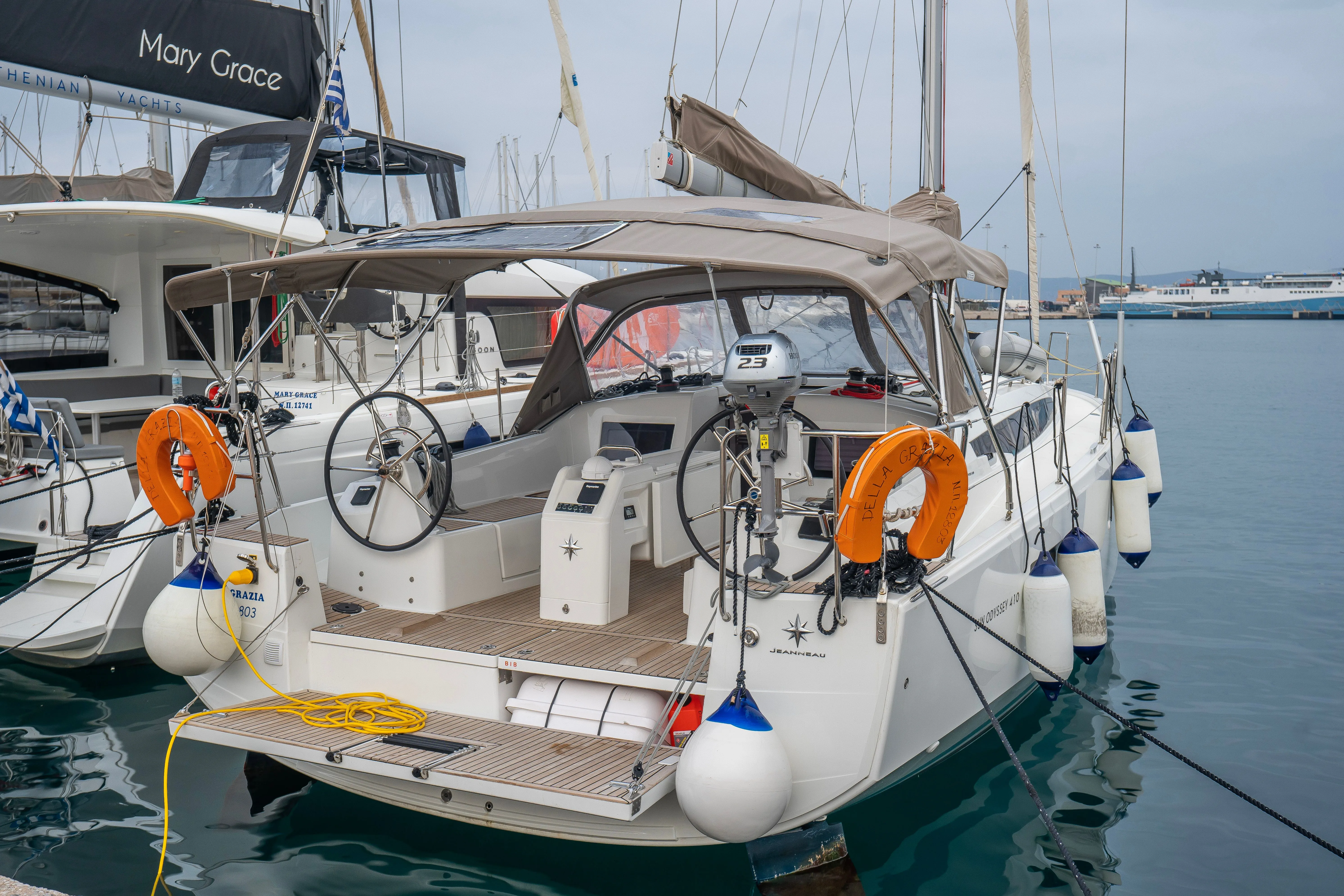 Rent a 12.35m Jeanneau Sun Odyssey 410 in Naousa