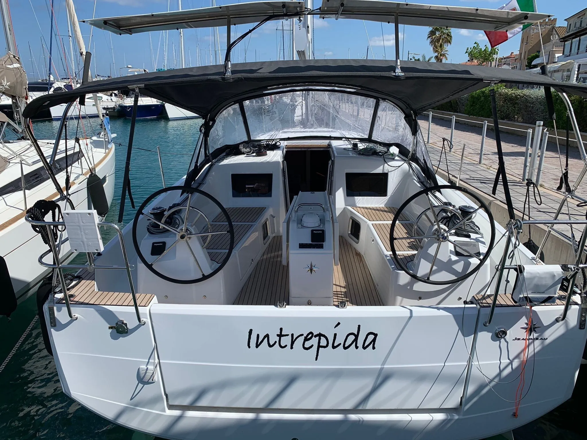 Explore San Vincenzo on a 12.35m Jeanneau Sun Odyssey 410 Sailing Yacht Rental