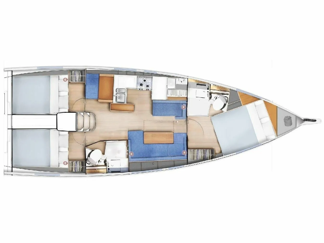 Charter a 12.35m Jeanneau Sun Odyssey 410 in La Maddalena