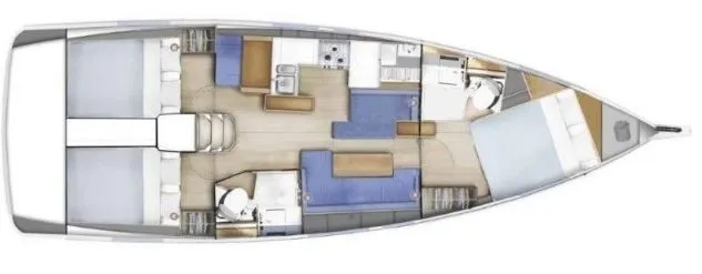 12.02m Loutraki Sailing Yacht Jeanneau Sun Odyssey 410 Hire