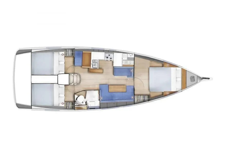 Rent a 12.35m Sailing Yacht Jeanneau Sun Odyssey 410 in Rodney Bay Village