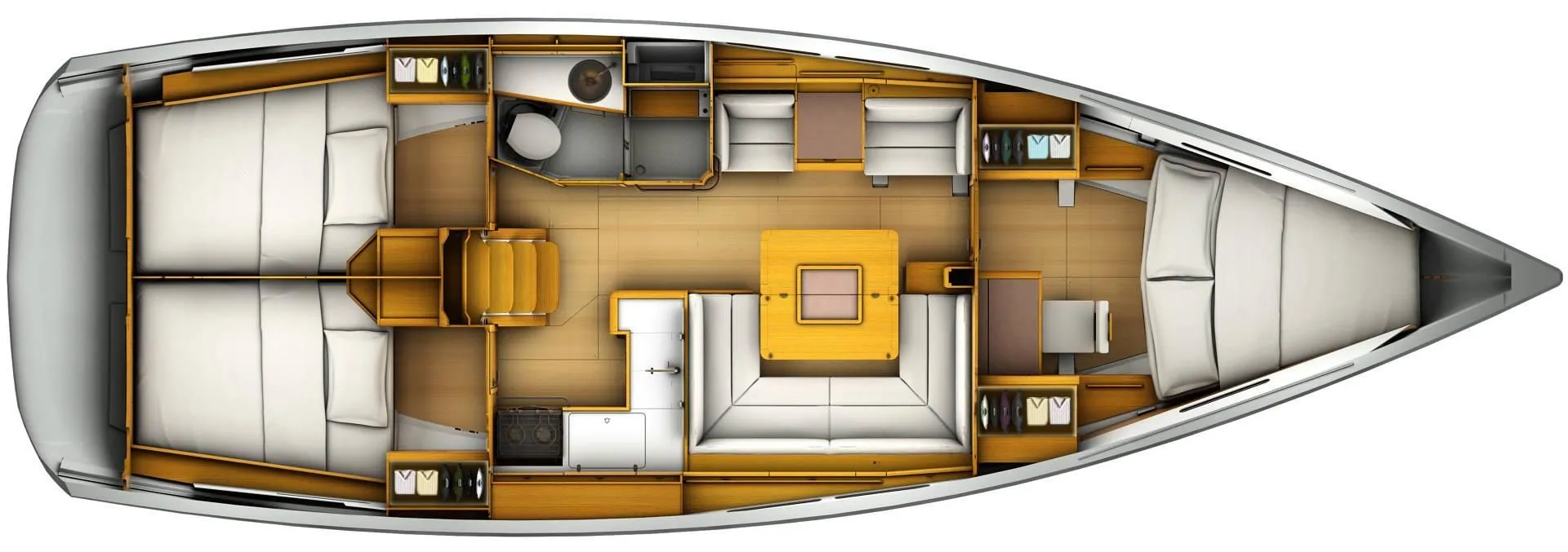 Rent a 12.76m Sailing Yacht Jeanneau Sun Odyssey 419 in Bormes-les-Mimosas