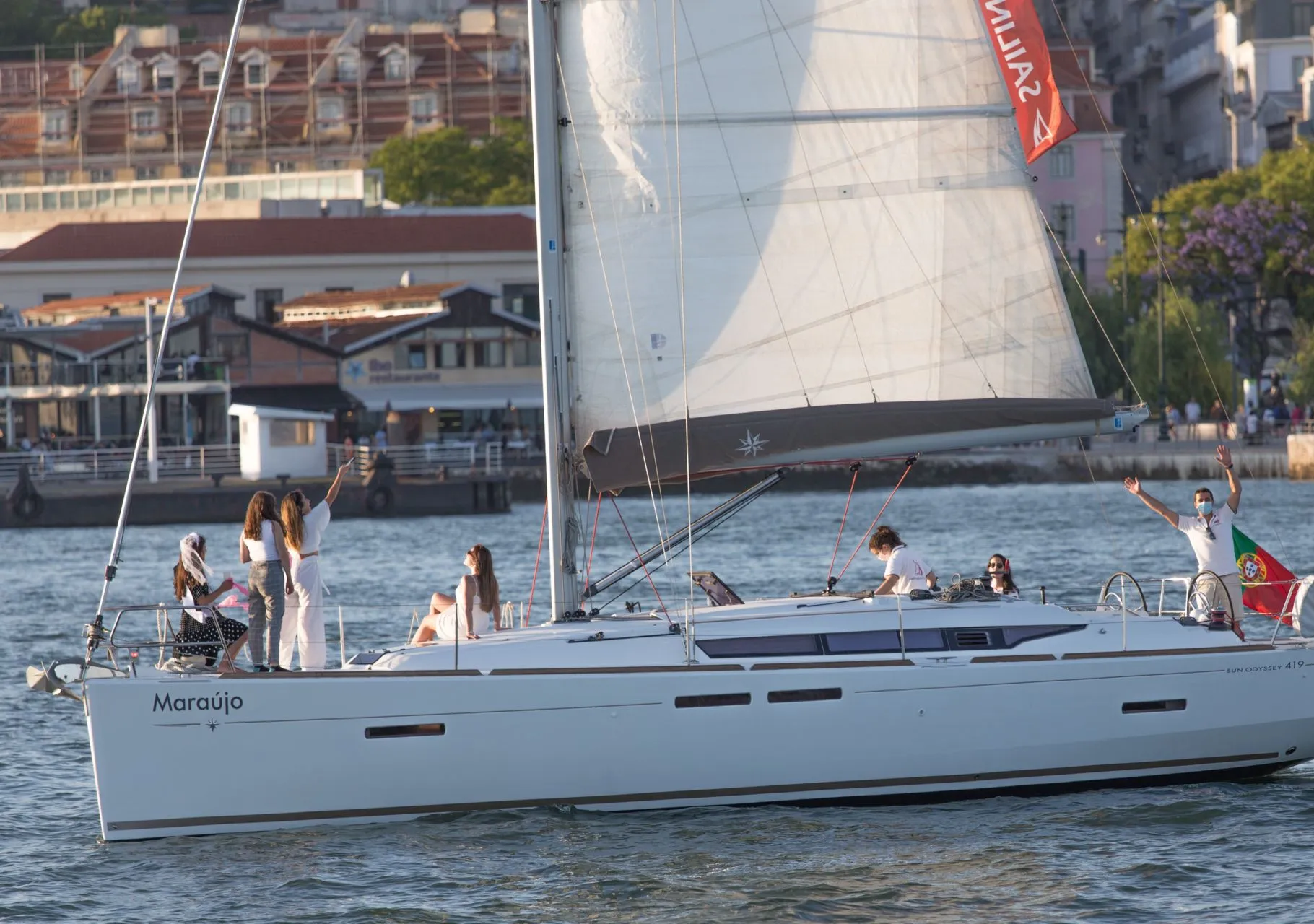 Explore Lisbon on a 12m 3 Cabin Sailing Yacht Rental