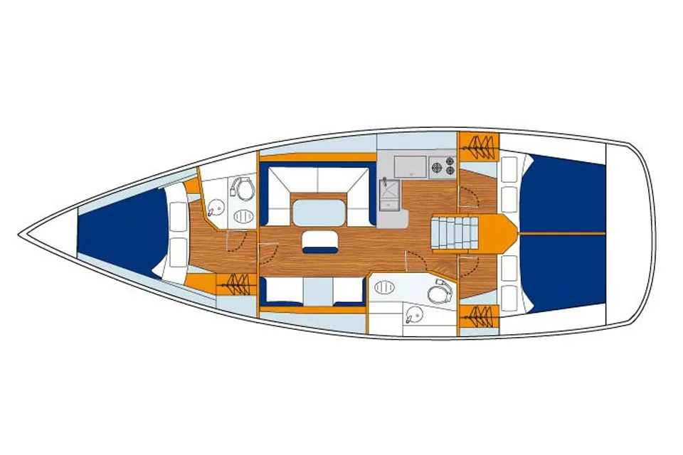 Explore Tortola on a 12.76m Jeanneau Sun Odyssey 419 Sailing Yacht Rental