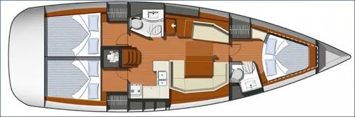 12.2m Chios Jeanneau Sun Odyssey 42 Hire