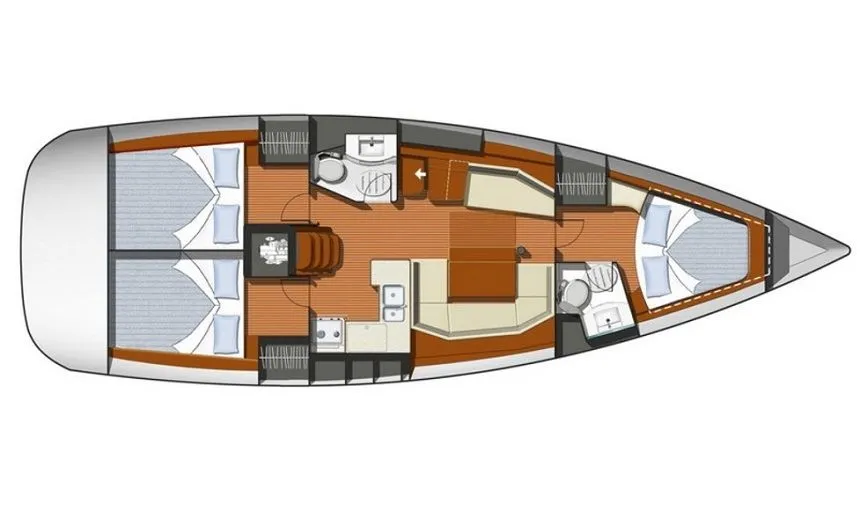Rent a 12.85m Jeanneau Sun Odyssey 42 in Heraklio Town