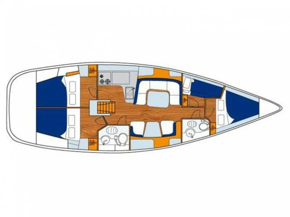 Explore Lisbon on a 13.21m Jeanneau Sun Odyssey 43 Sailing Yacht Rental