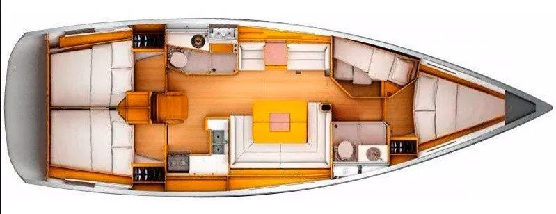 13.34m Valencia Jeanneau Sun Odyssey 439 Hire