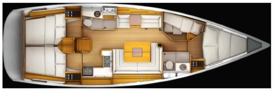 Rent a 13m Sailing Yacht Jeanneau Sun Odyssey 439 in Milna