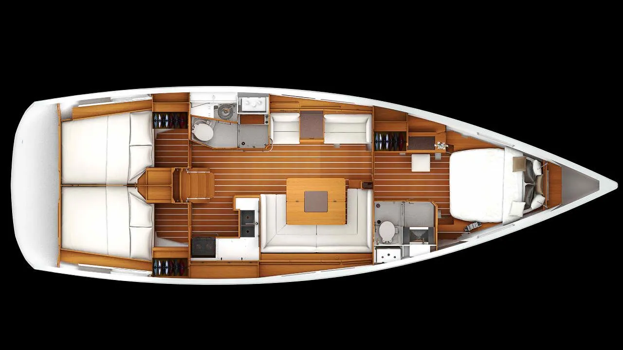 Charter a 13.34m Jeanneau Sun Odyssey 439 in Uturoa