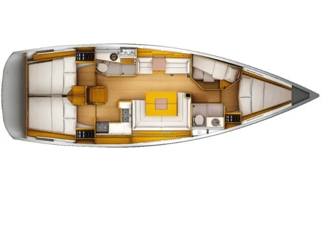 12.99m Tivat Sailing Yacht Jeanneau Sun Odyssey 439 Hire